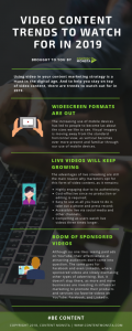 Video Content Trends Infographic