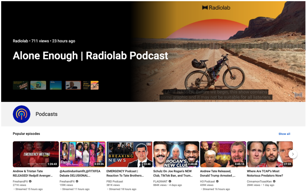 Podcasts Page Header