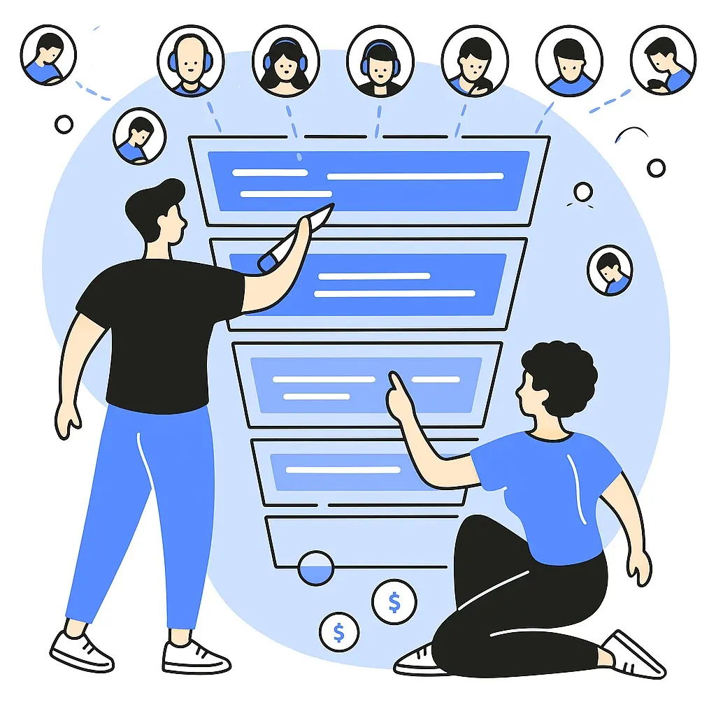 Podcast business funnel