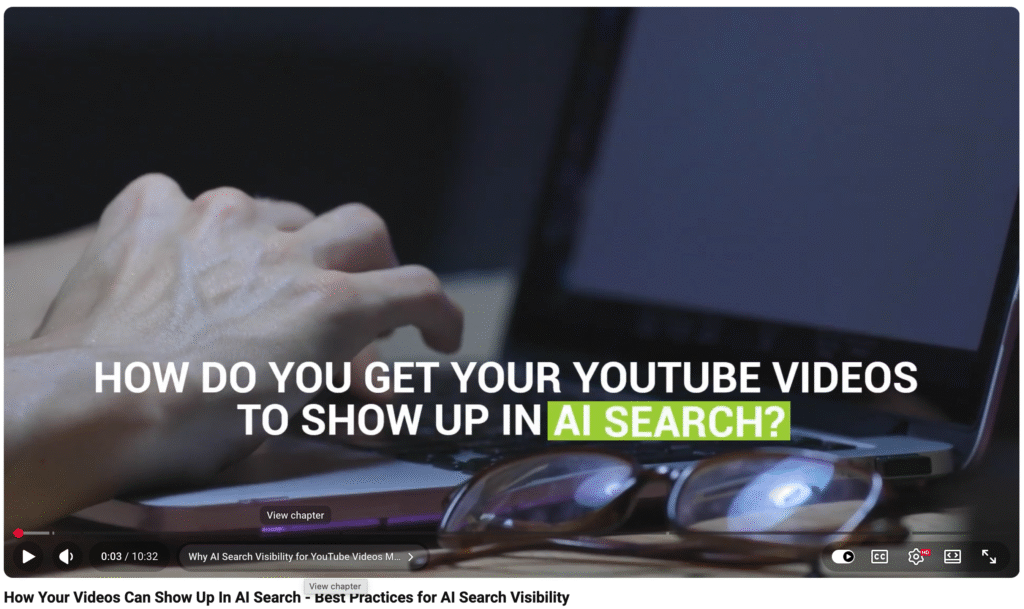YouTube video answering one question